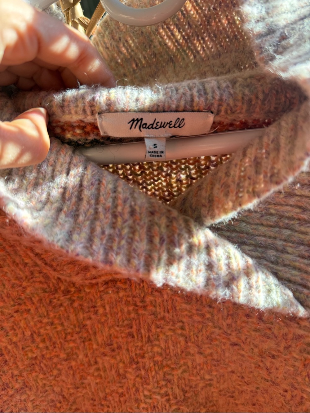 Madewell Multicolor Cozy Knit Sweater - Small